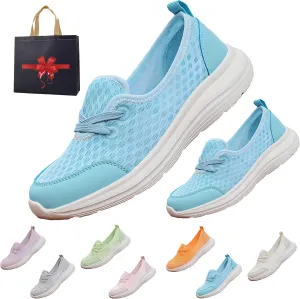 2025 Women's Soft Sole Mesh Comfort Orthopedic Shoes, Slip-On Walking Shoes with Arch Support