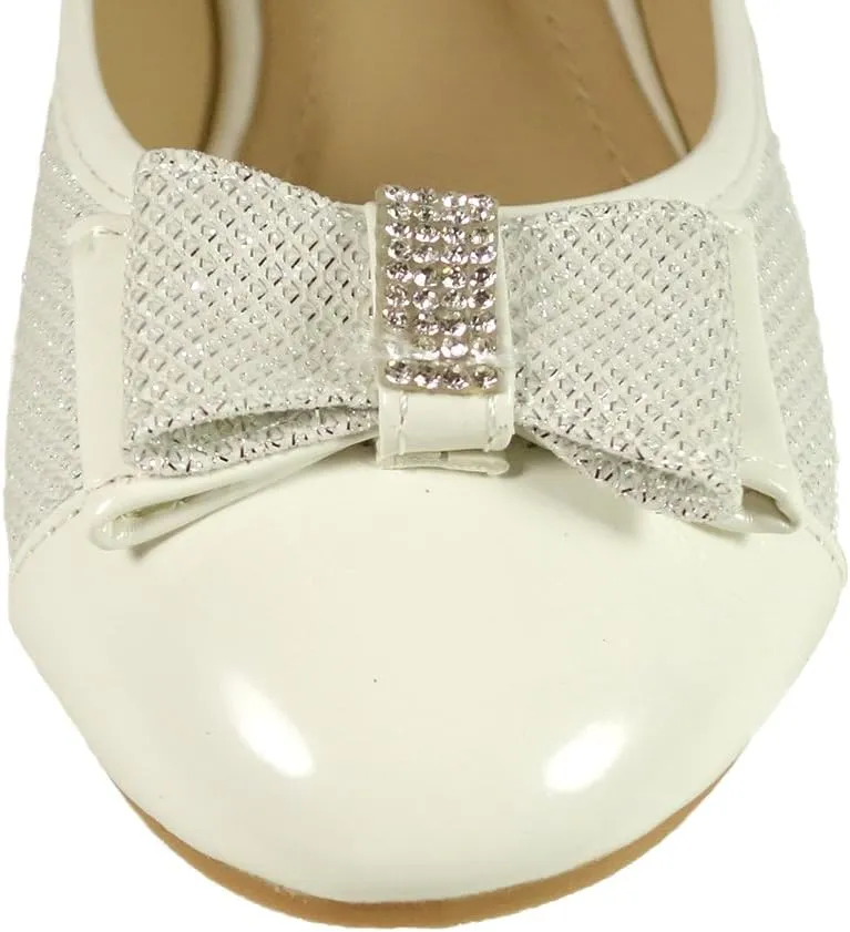 Adorababy Toddler Little Girls Dress Ballet Bow Flat