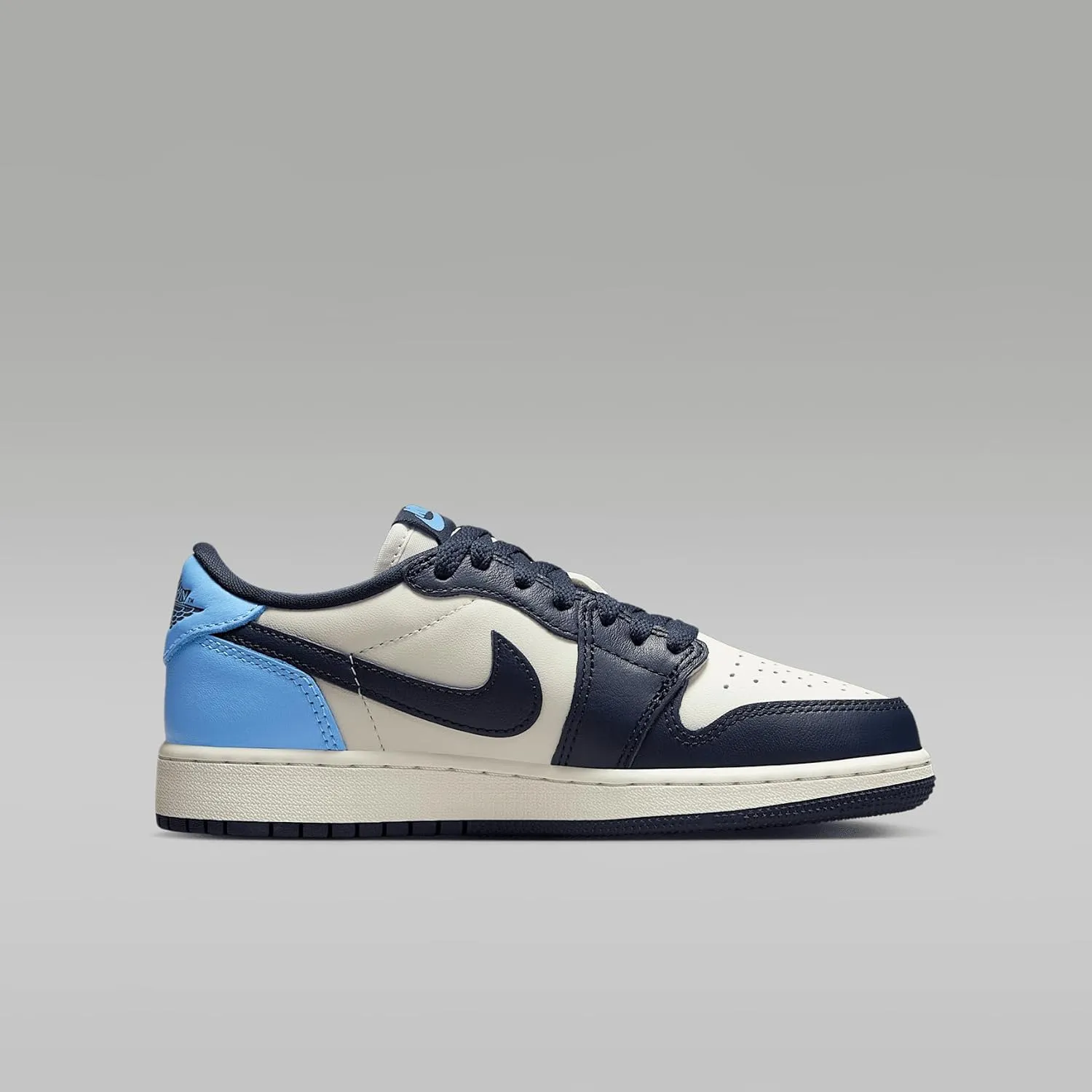 Air Jordan 1 Low OG Obsidian Big Kids' Shoes (CZ0858-400, Obsidian/Sail/University Blue)