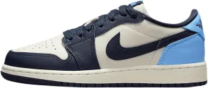 Air Jordan 1 Low OG Obsidian Big Kids' Shoes (CZ0858-400, Obsidian/Sail/University Blue)
