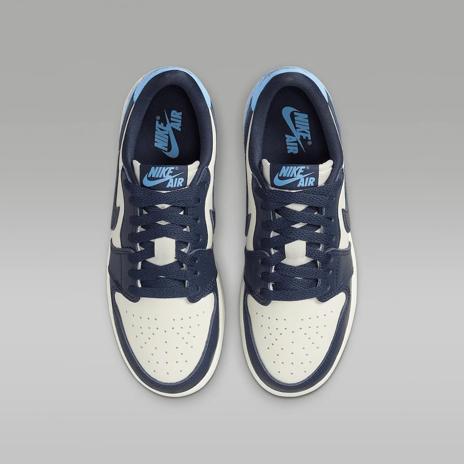 Air Jordan 1 Low OG Obsidian Big Kids' Shoes (CZ0858-400, Obsidian/Sail/University Blue)
