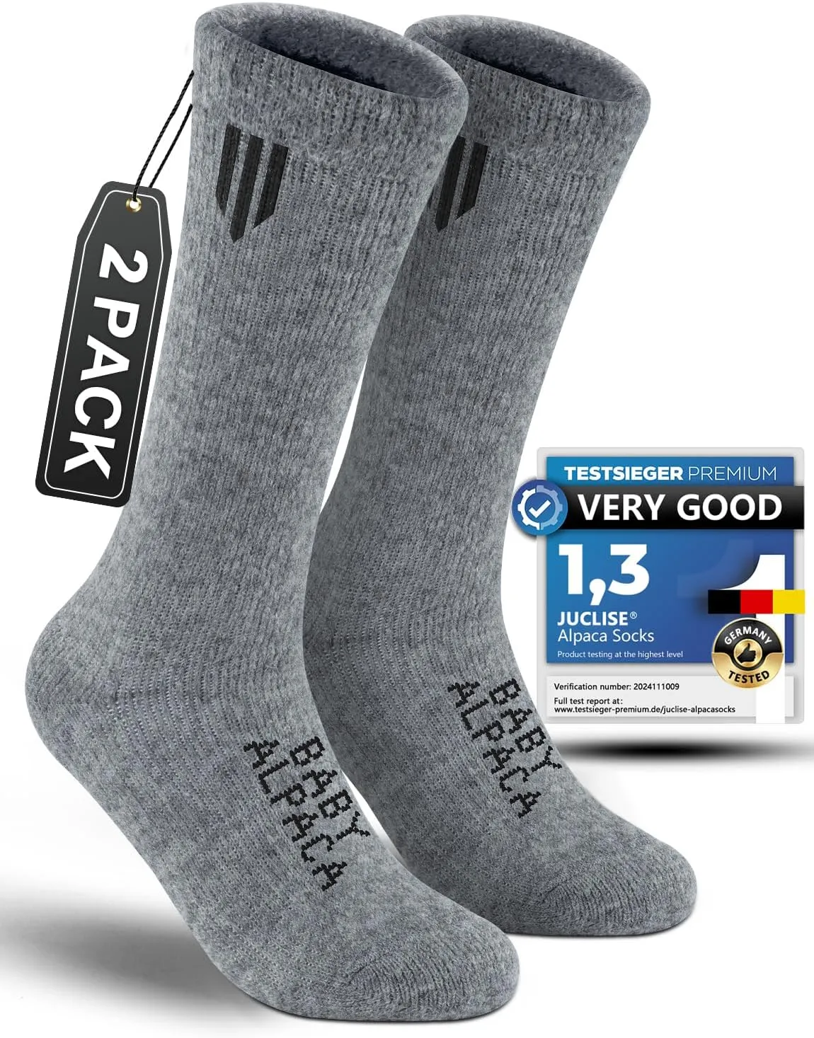 Alpaca Wool Heavyweight Thermal Boot Socks Hunting Hiking Working Thick Cold Weather Cushioned