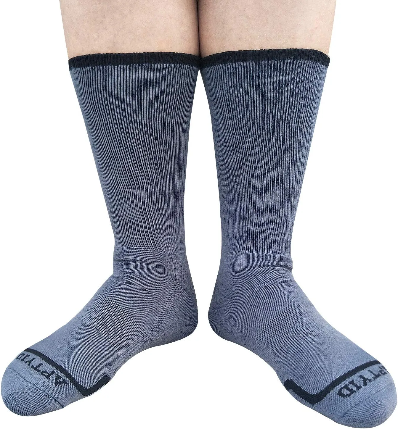 APTYID Men's Moisture Wicking Cushioned Crew Work Boot Socks (4-6 Pairs)
