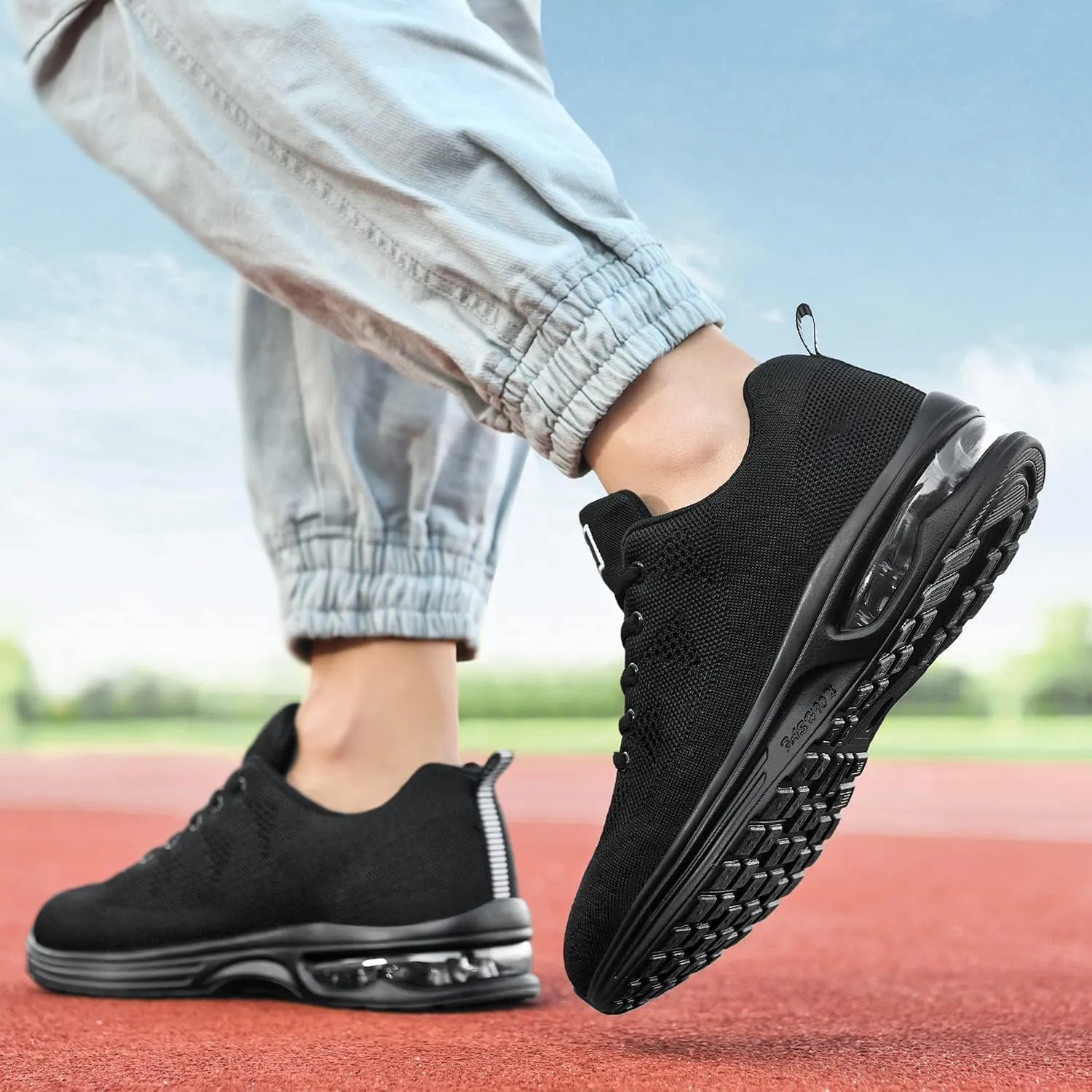 AUPERF Men's Running Shoes Lightweight Breathable Workout Footwear Walking Sports Tennis Sneaker