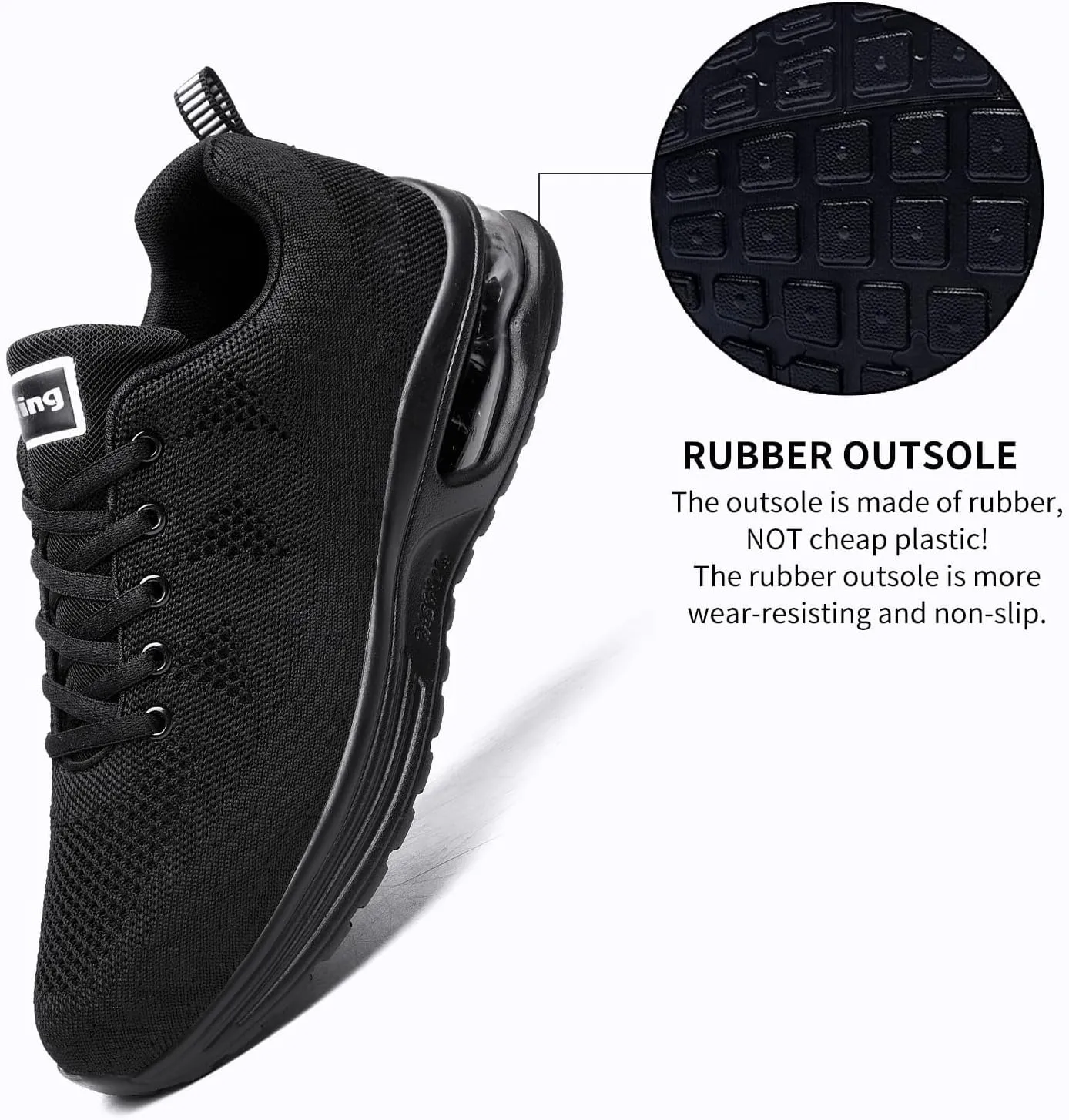 AUPERF Men's Running Shoes Lightweight Breathable Workout Footwear Walking Sports Tennis Sneaker