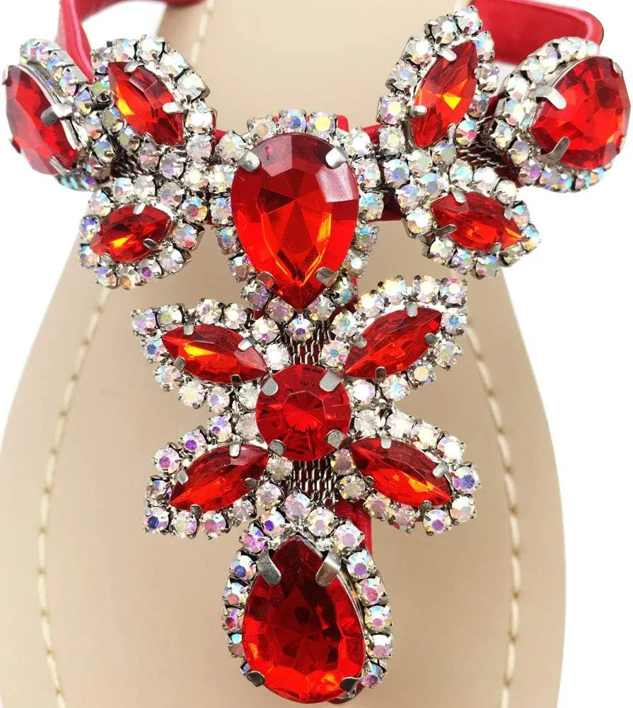 Available in 13 Colors,Rhinestone Sandals,Women's Flat Sandals,Flip Flop,Jeweled Sandals