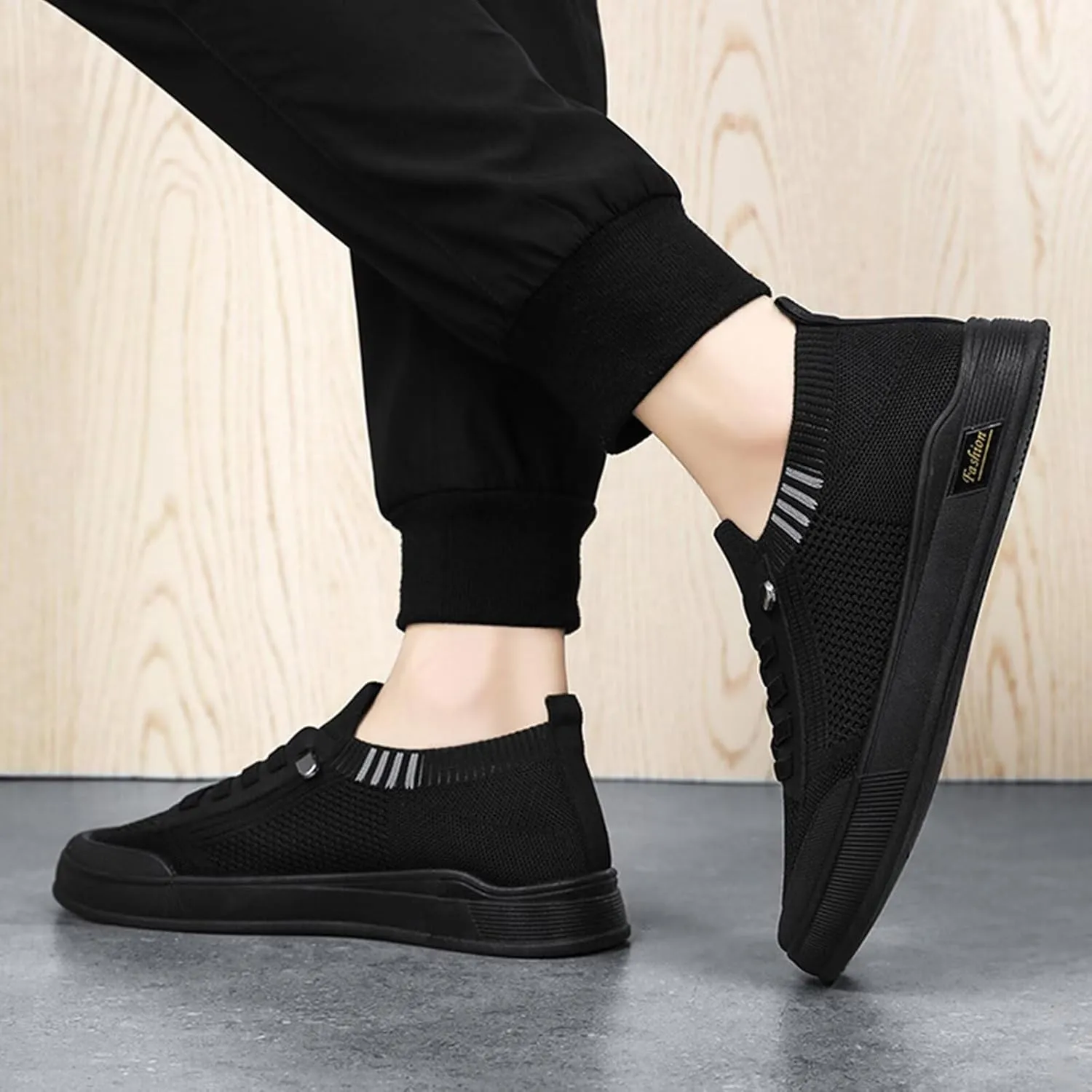 BNR Unisex Sock Sneakers Flat Shoes Barefoot Speed-Lace Pull-on Lightweight Casual Breathable Comfortable