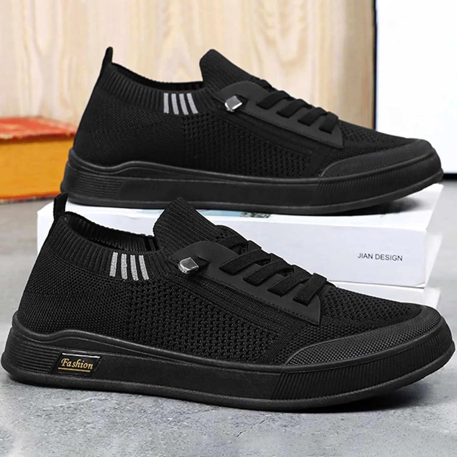 BNR Unisex Sock Sneakers Flat Shoes Barefoot Speed-Lace Pull-on Lightweight Casual Breathable Comfortable