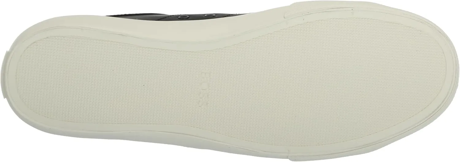 BOSS Men's Aiden Logo Block Leather Low Top Sneaker