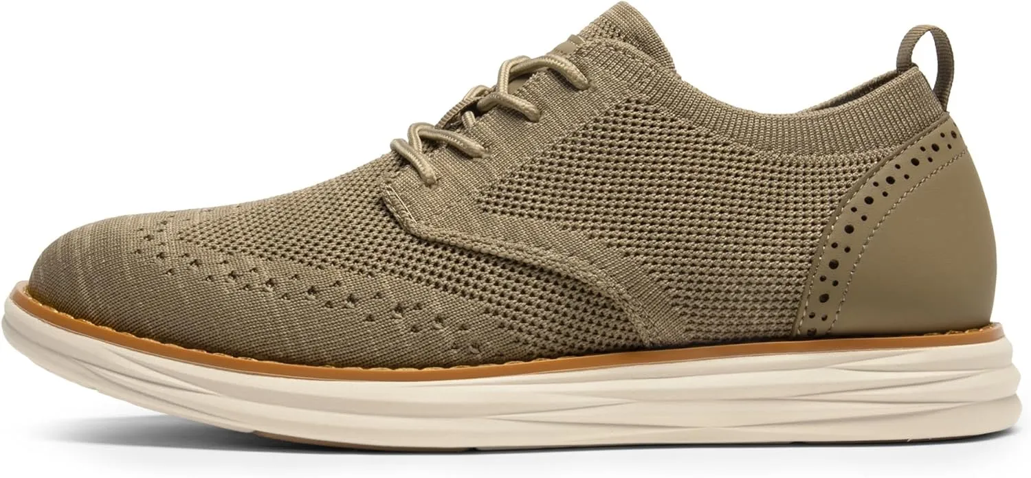 Bruno Marc Men's KnitFlex SmartCraft Mesh Oxfords Sneakers Casual Dress Lace-Up Lightweight Walking Shoes