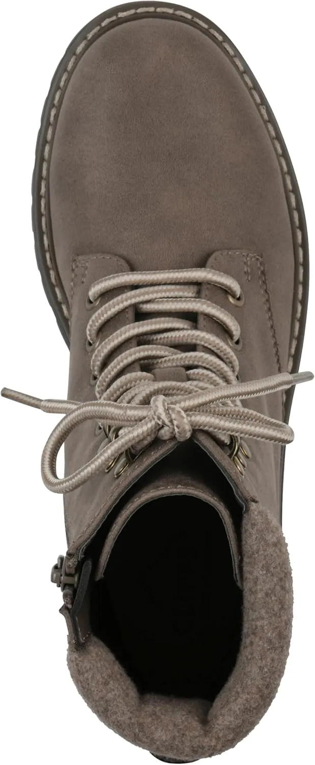 CLIFFS BY WHITE MOUNTAIN Women's Milos Cushioned Lace-Up City Hiker Ankle Bootie