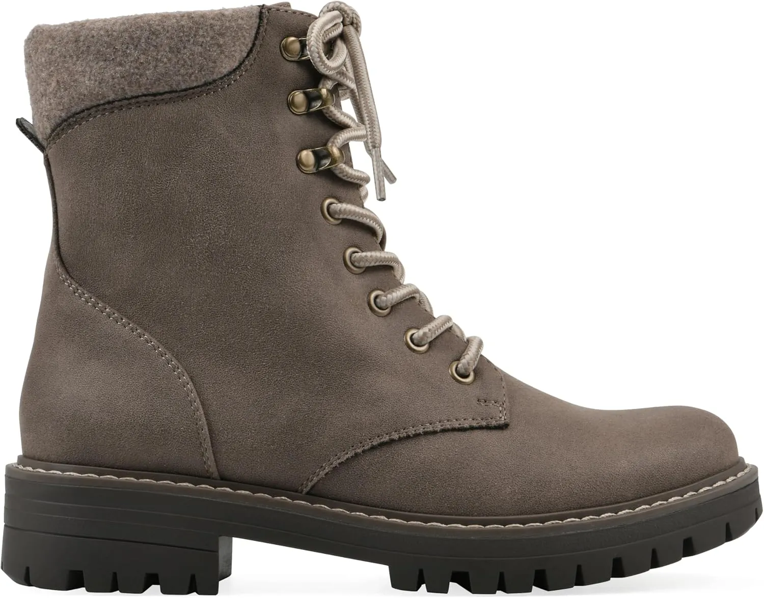 CLIFFS BY WHITE MOUNTAIN Women's Milos Cushioned Lace-Up City Hiker Ankle Bootie