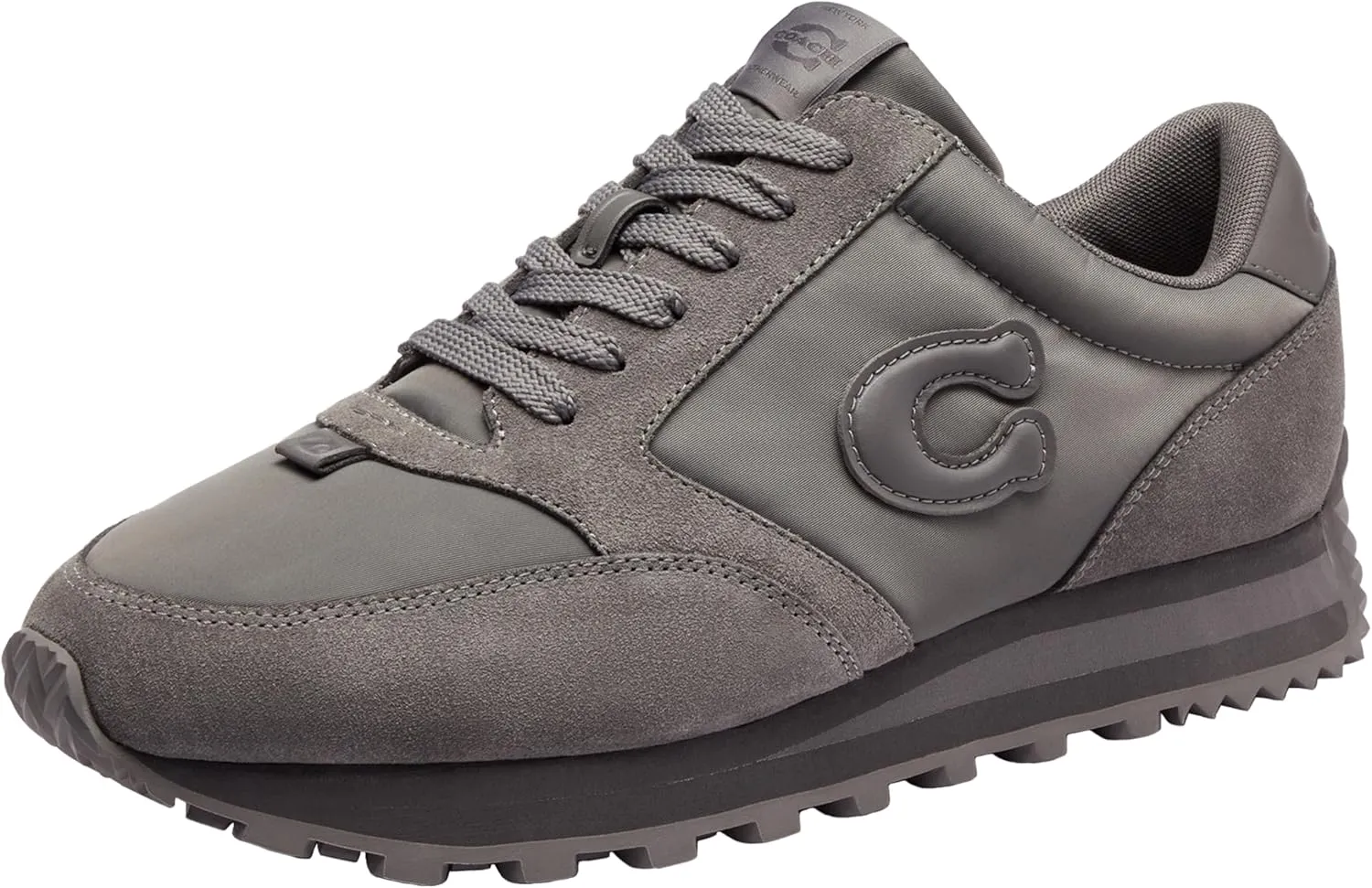 Coach Men's Runner Sneaker, Charcoal, 9.5