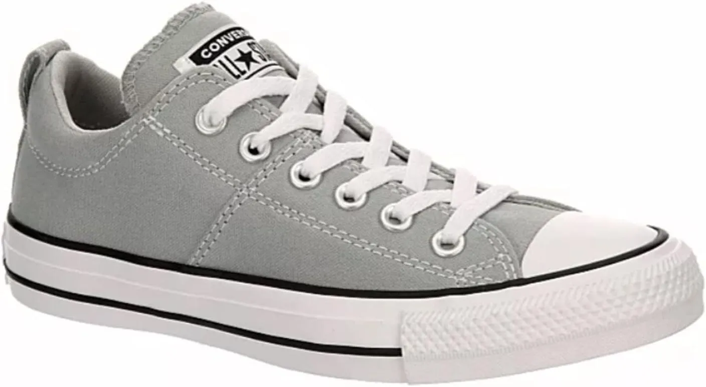 Converse Unisex Chuck Taylor All Star MidHigh Lace Up Style Sneaker - Madison Ox - Ash Stone/White/Black 10