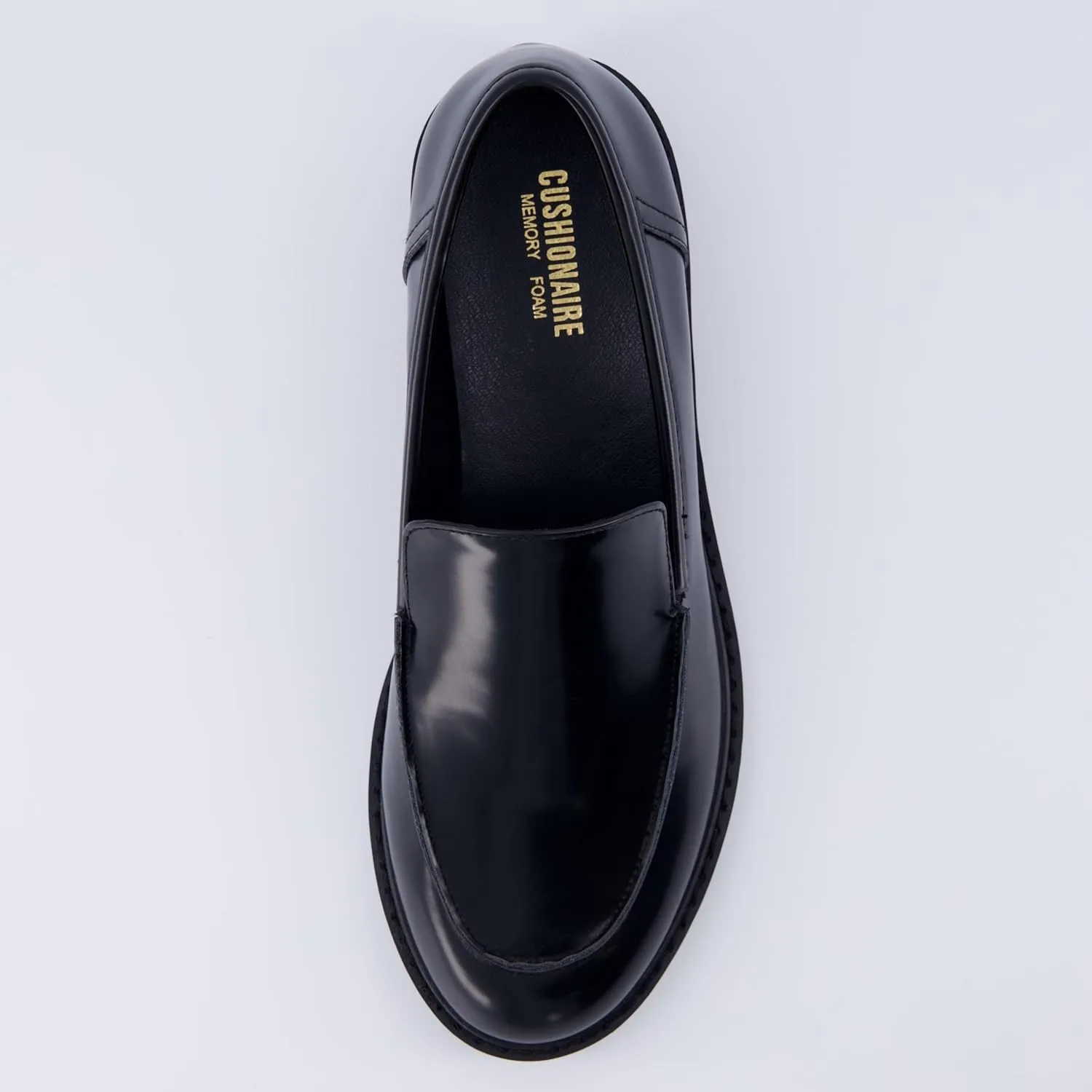 CUSHIONAIRE Women's Cambridge Patent Loafer  Memory Foam, Wide Widths Available