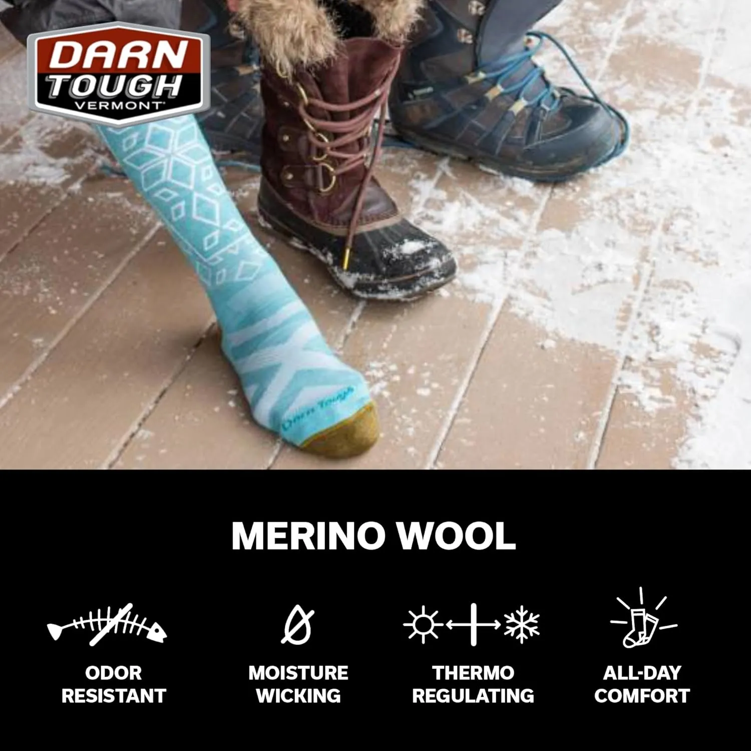Darn Tough Vermont Men's Stanley K Over the Calf Socks, Lightweight Work Socks for Men with Cushion, Style 2213