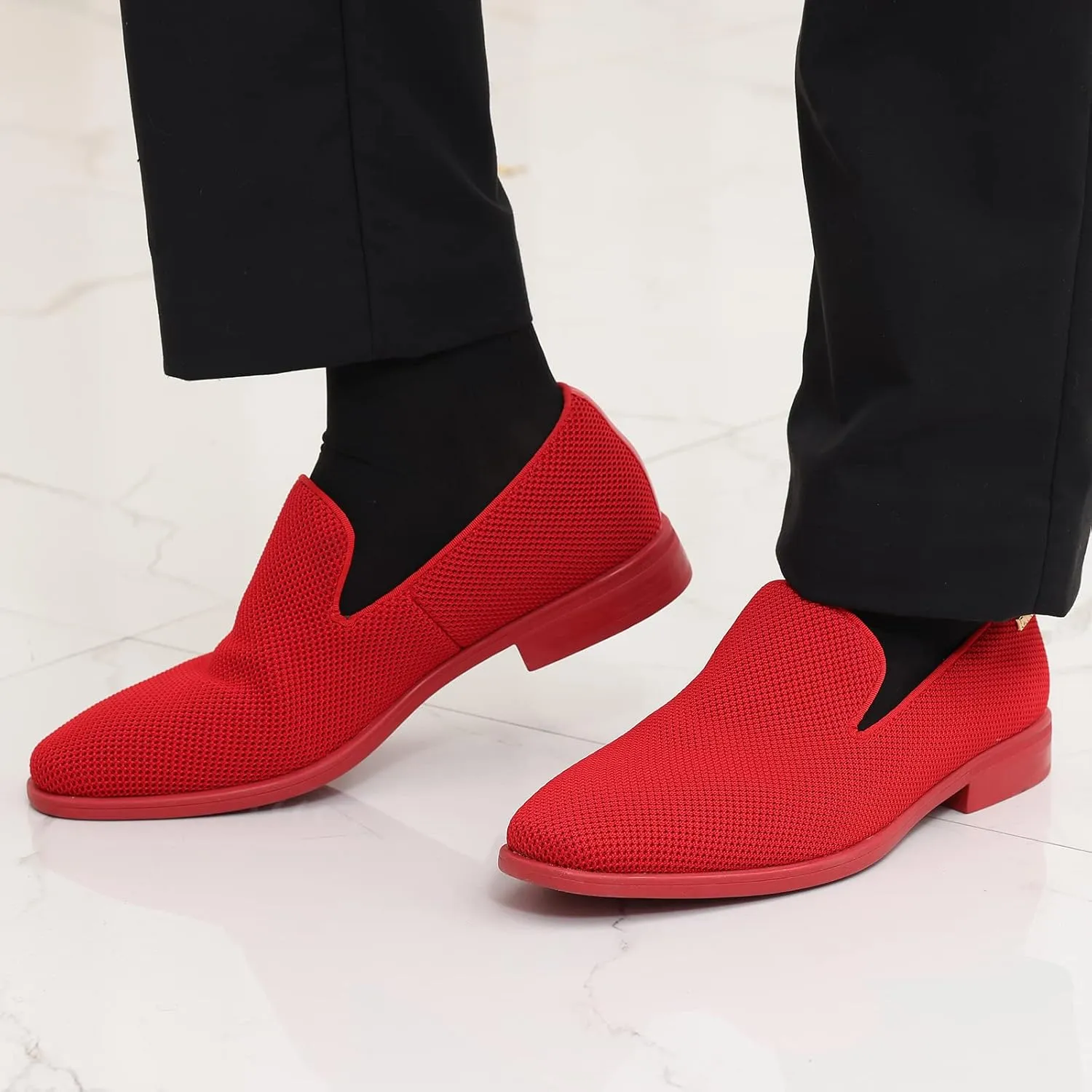 Dirk Dress Shoes for Men Tuxedo Shoes Slip-On Loafer Casual Oxford Shoes Fashion Lightweight