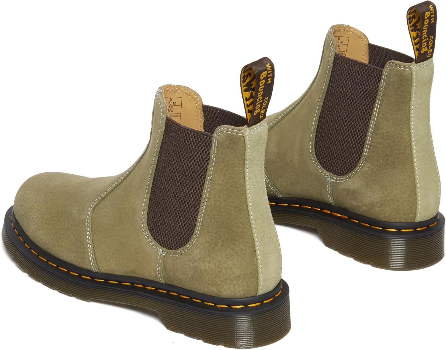 Dr. Martens Women's Unisex 2976 Nubuck Leather Chelsea Boot Fashion