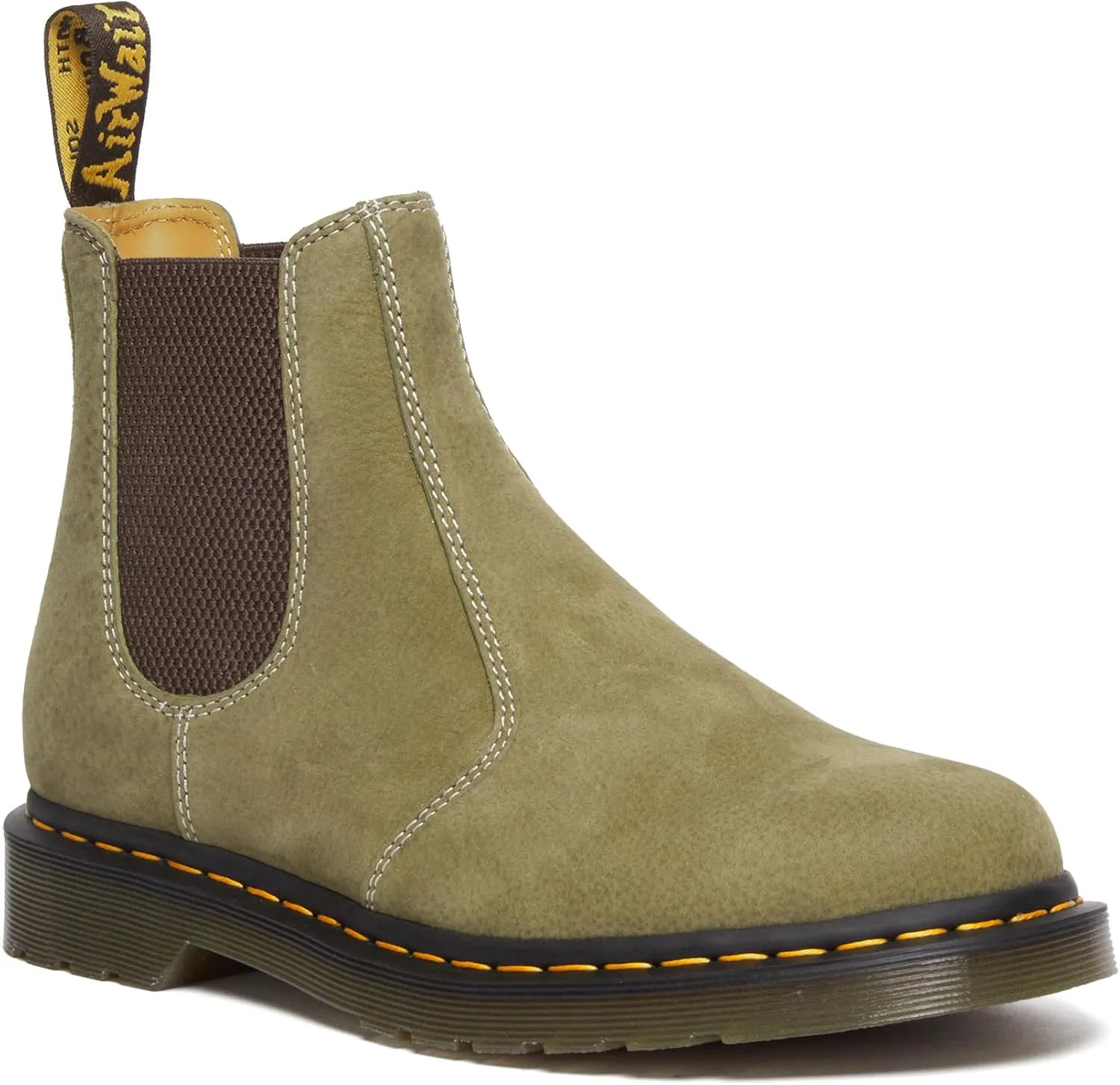 Dr. Martens Women's Unisex 2976 Nubuck Leather Chelsea Boot Fashion