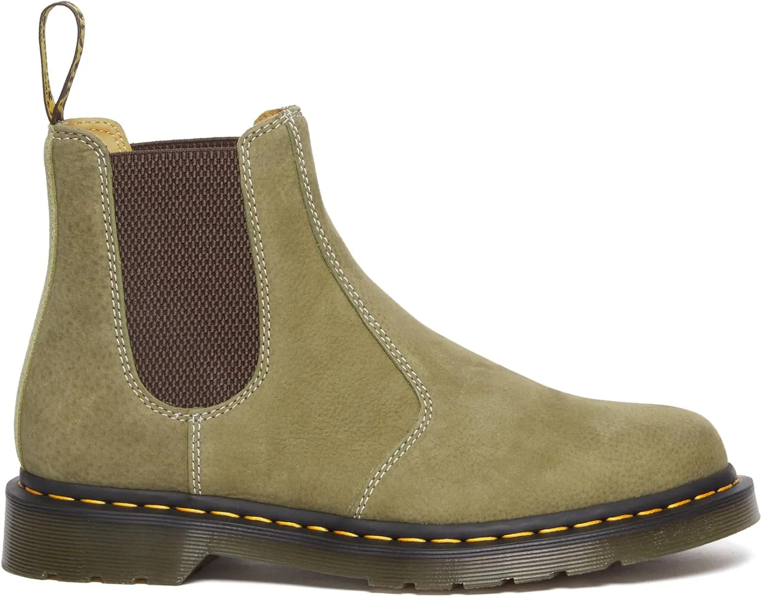 Dr. Martens Women's Unisex 2976 Nubuck Leather Chelsea Boot Fashion