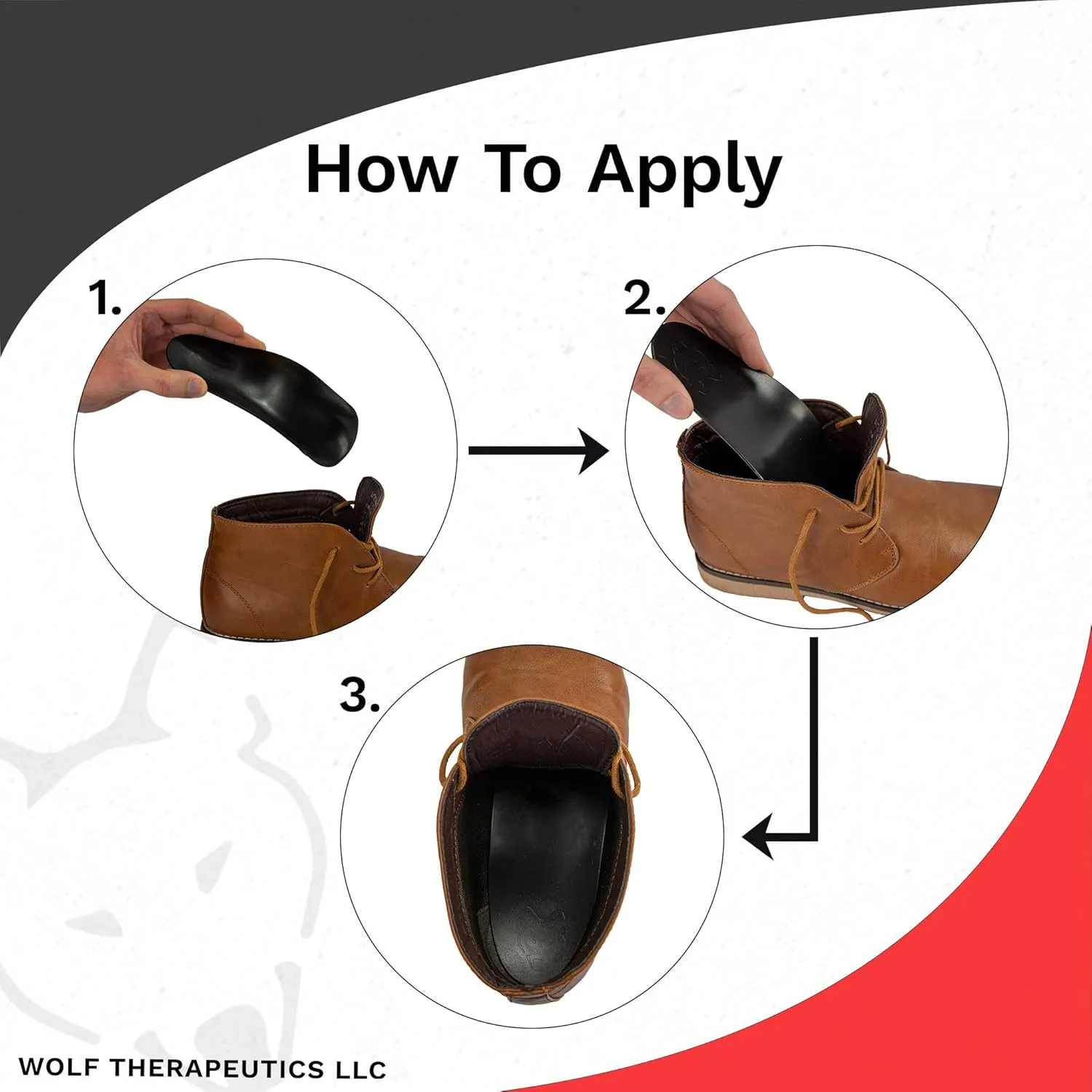 Dr. Wolf Arch Support Orthotic Inserts: Doctor Developed Plantar Fasciitis Insoles for Men, Arch Support Insoles for Women, Heel Pain and Foot Arch Supports (Men's 7, Women's 8/9)