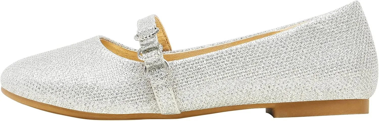 DREAM PAIRS Girls Mary Jane Ballet Flat Dress Shoes(Toddler/Little Kid)