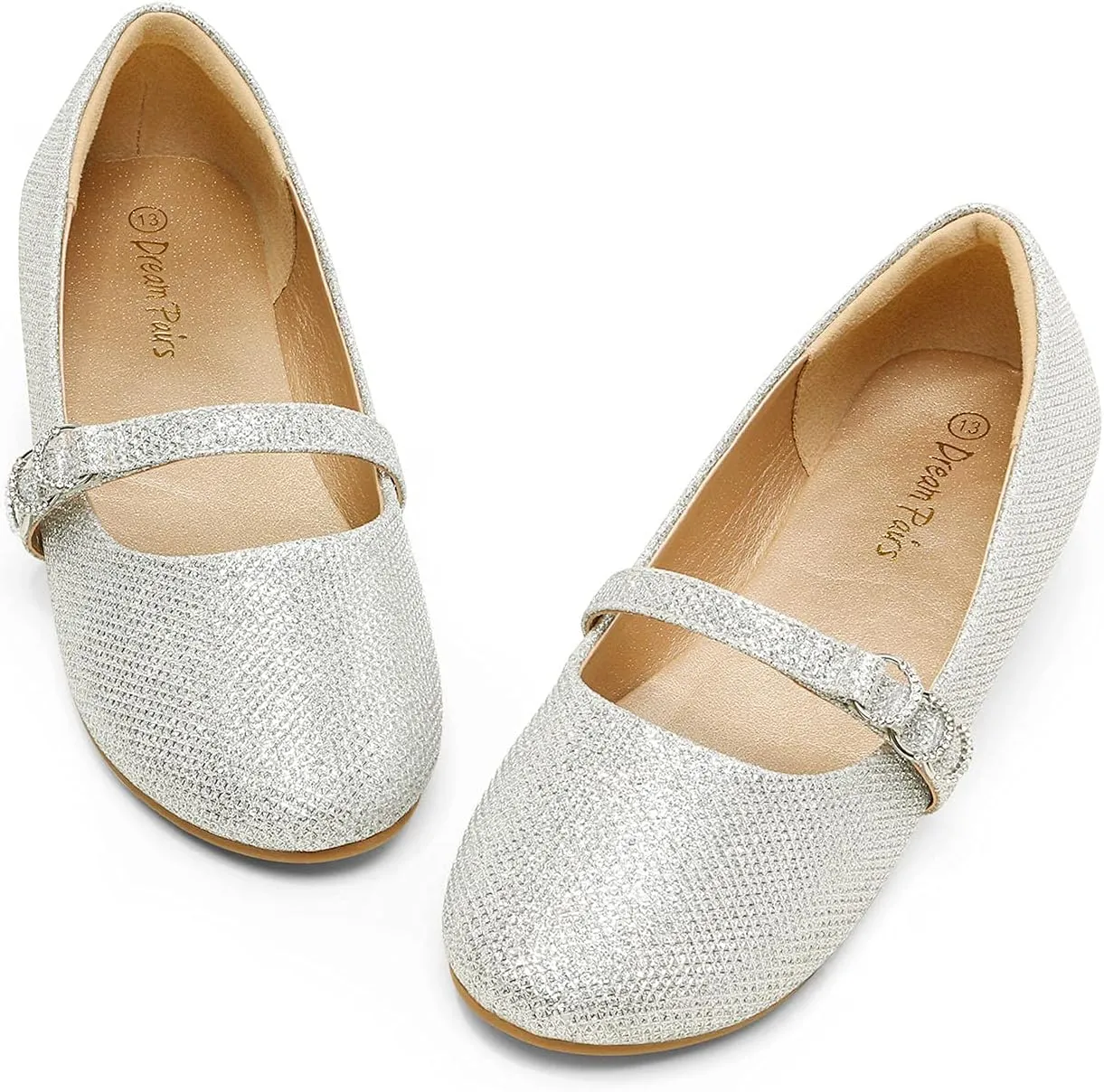 DREAM PAIRS Girls Mary Jane Ballet Flat Dress Shoes(Toddler/Little Kid)