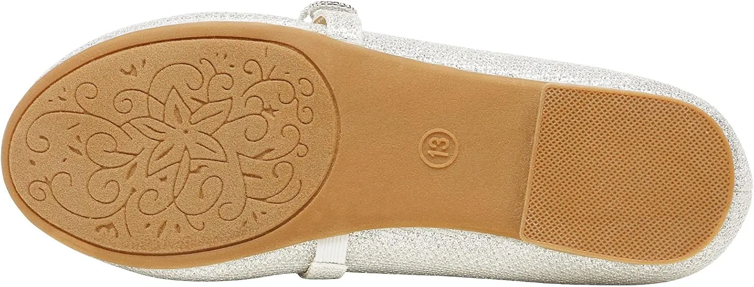 DREAM PAIRS Girls Mary Jane Ballet Flat Dress Shoes(Toddler/Little Kid)