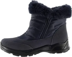 Easy Street Womens Frosty Cold Weather Winter & Snow Boots Navy 10 Medium (B,M)