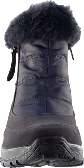 Easy Street Womens Frosty Cold Weather Winter & Snow Boots Navy 10 Medium (B,M)