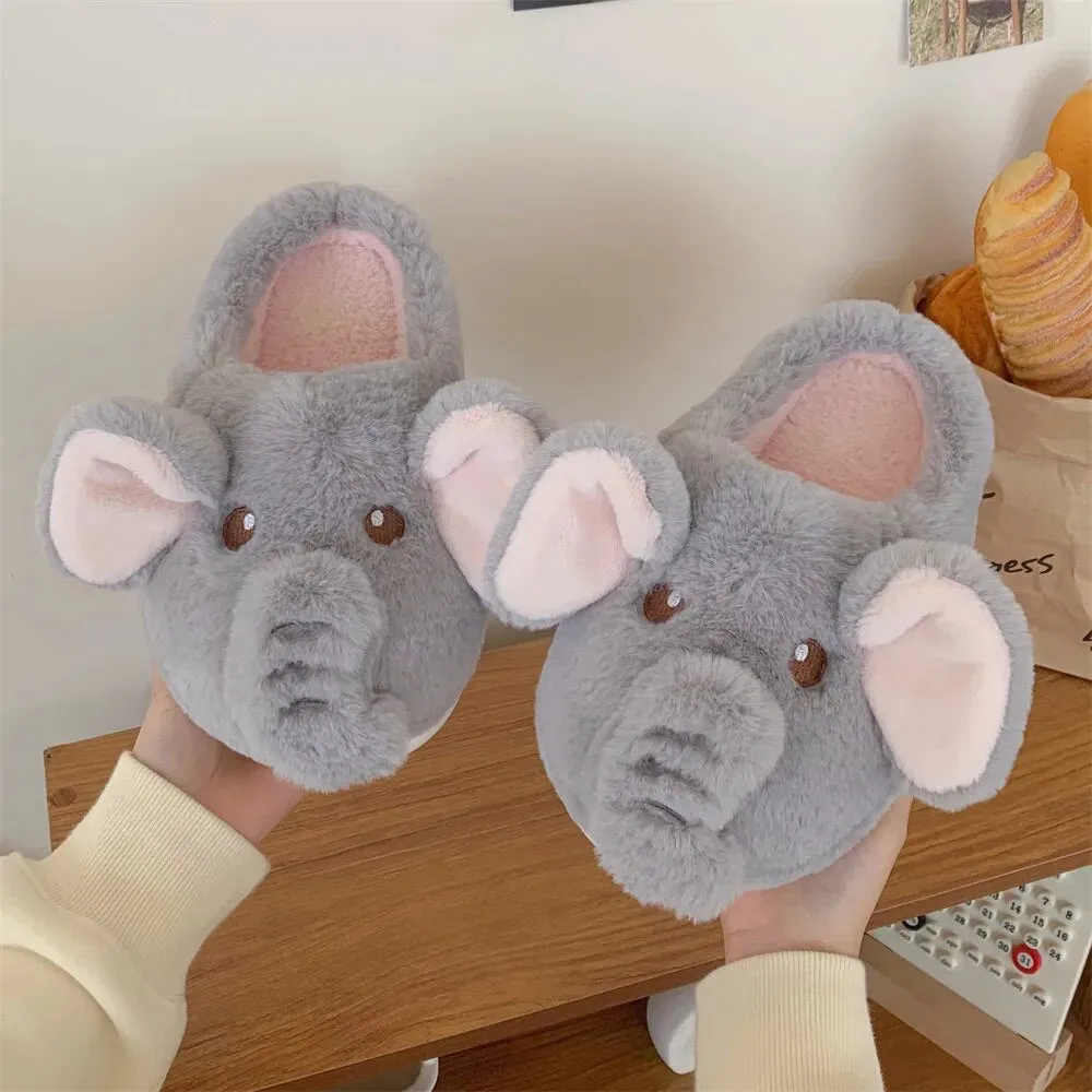 Elephant Cotton Slippers Soft Sole Cotton