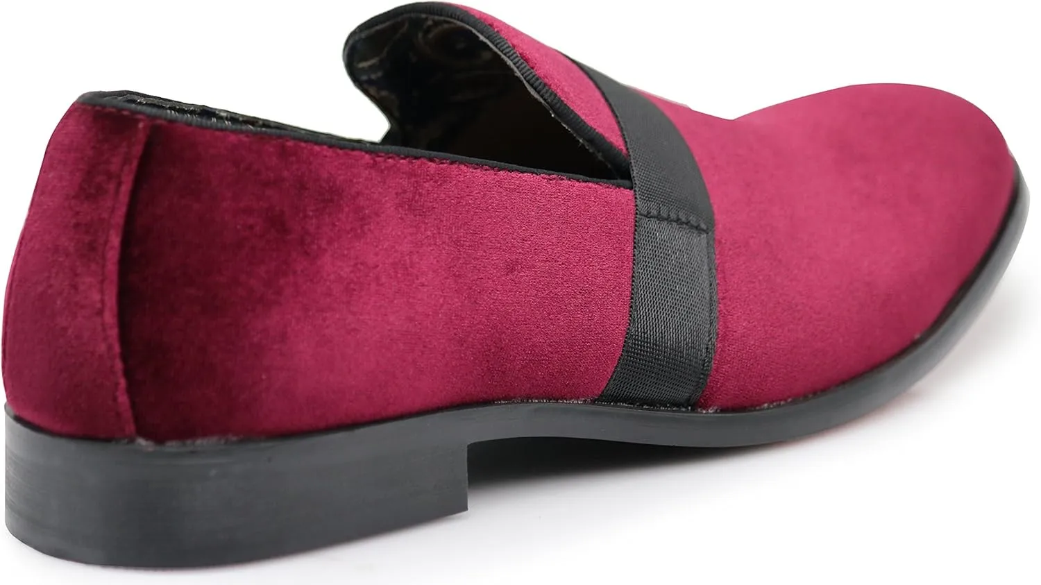 Enzo Romeo Men's Fashion Formal Tuxedo Slip On Loafer Velvet Dress Shoes SKO03
