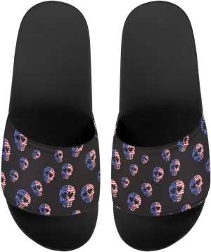 EVA Single Band Slide Sandals, Sunflowers Pattern Soft Sole Open Toe Non Slip Flat Sandals for Women Men