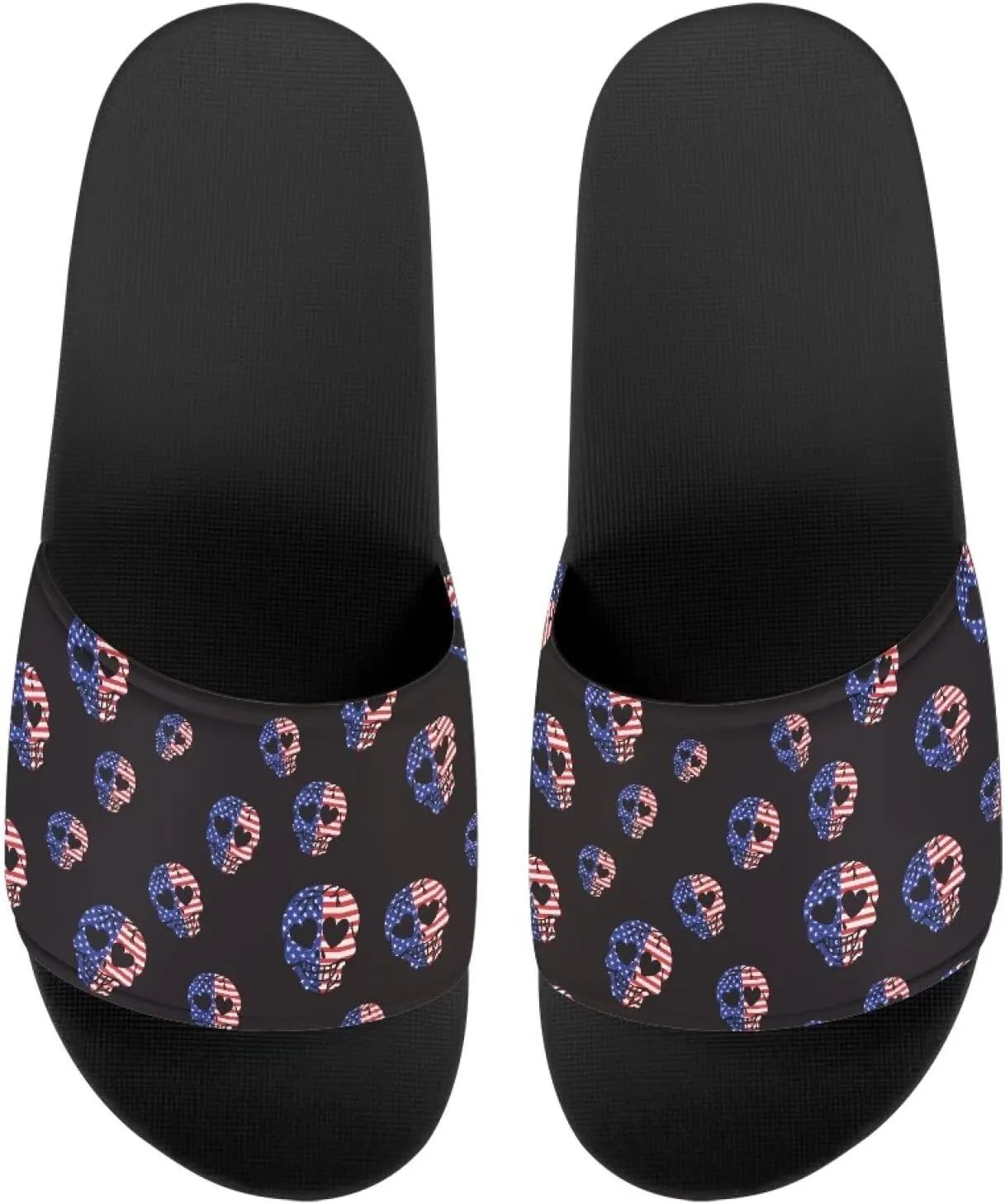 EVA Single Band Slide Sandals, Sunflowers Pattern Soft Sole Open Toe Non Slip Flat Sandals for Women Men