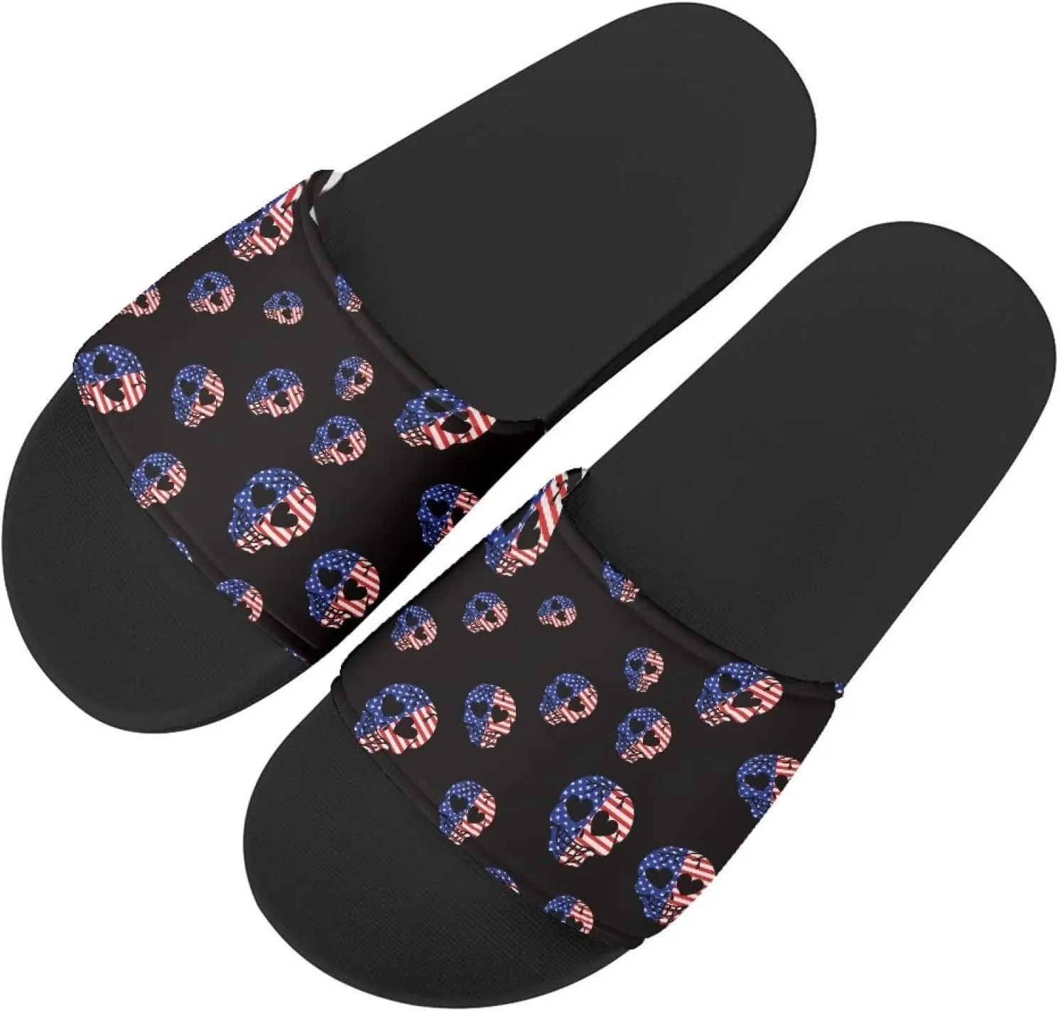 EVA Single Band Slide Sandals, Sunflowers Pattern Soft Sole Open Toe Non Slip Flat Sandals for Women Men
