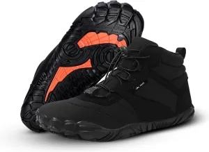 Evian Master HF- Non Slip Water Resistant Winter Barefoot Boot, Wide Toe Box Walking, Hiking Shoes for Women Men Unisex