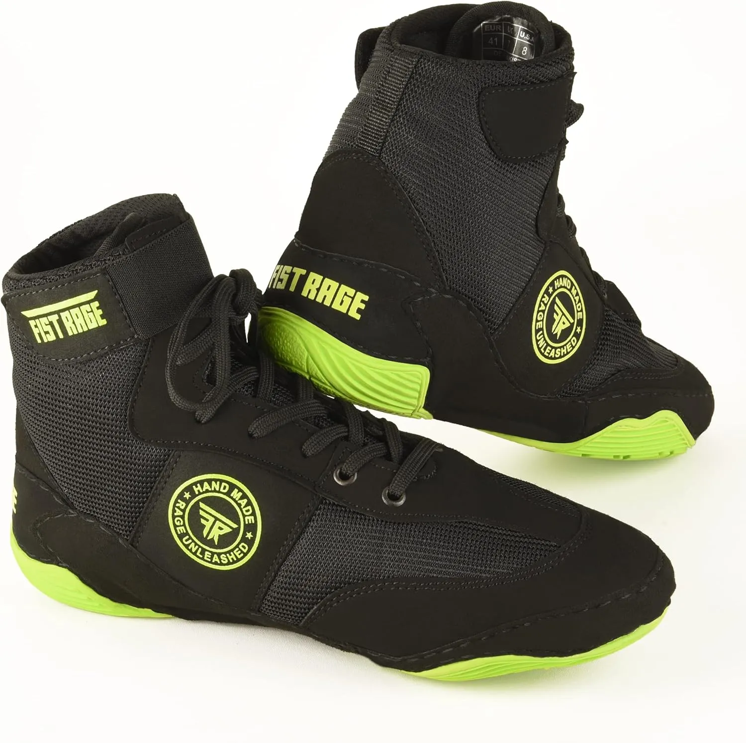 FISTRAGE Wrestling Shoes Fighting Sports Master Training Mesh and Rubber Sole Unisex Pro Men's and Youth Genuine Boot Light Weight | Combat Footwear for Adults