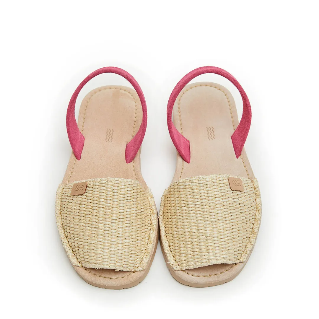 Flat Avarcas | Rafia (Padded)