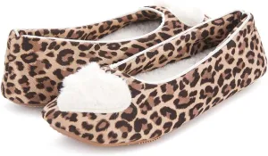 Floopi House Slippers for Women, Women’s Zoe Heart Ballerina Slippers, Women Slippers Cozy Memory Foam with Indoor & Outdoor Anti Skid Sole…