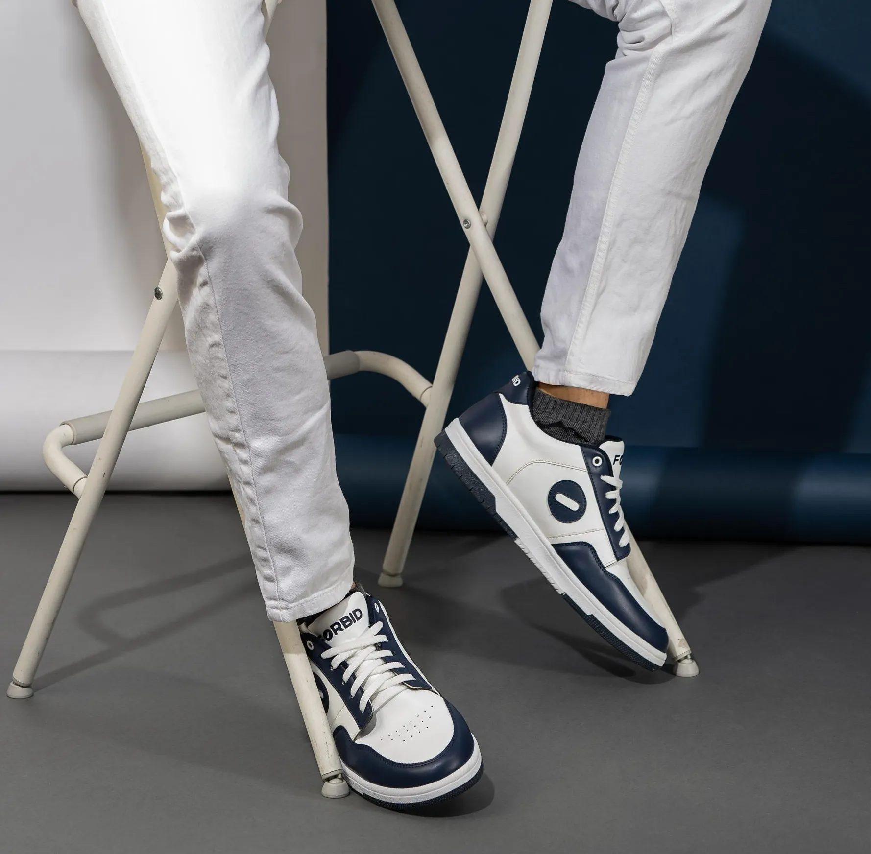Forbid Water Element | Navy Blue and White Sneaker