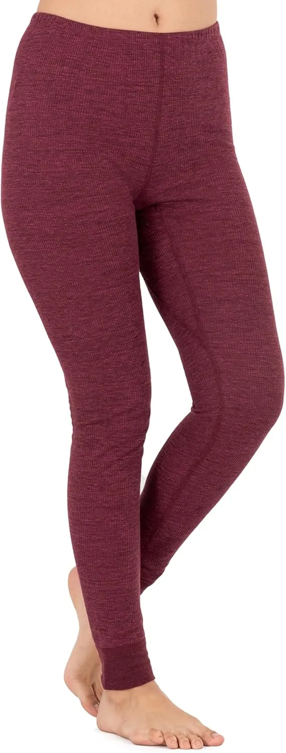 Fruit of the Loom womens Micro Waffle Thermal Bottom