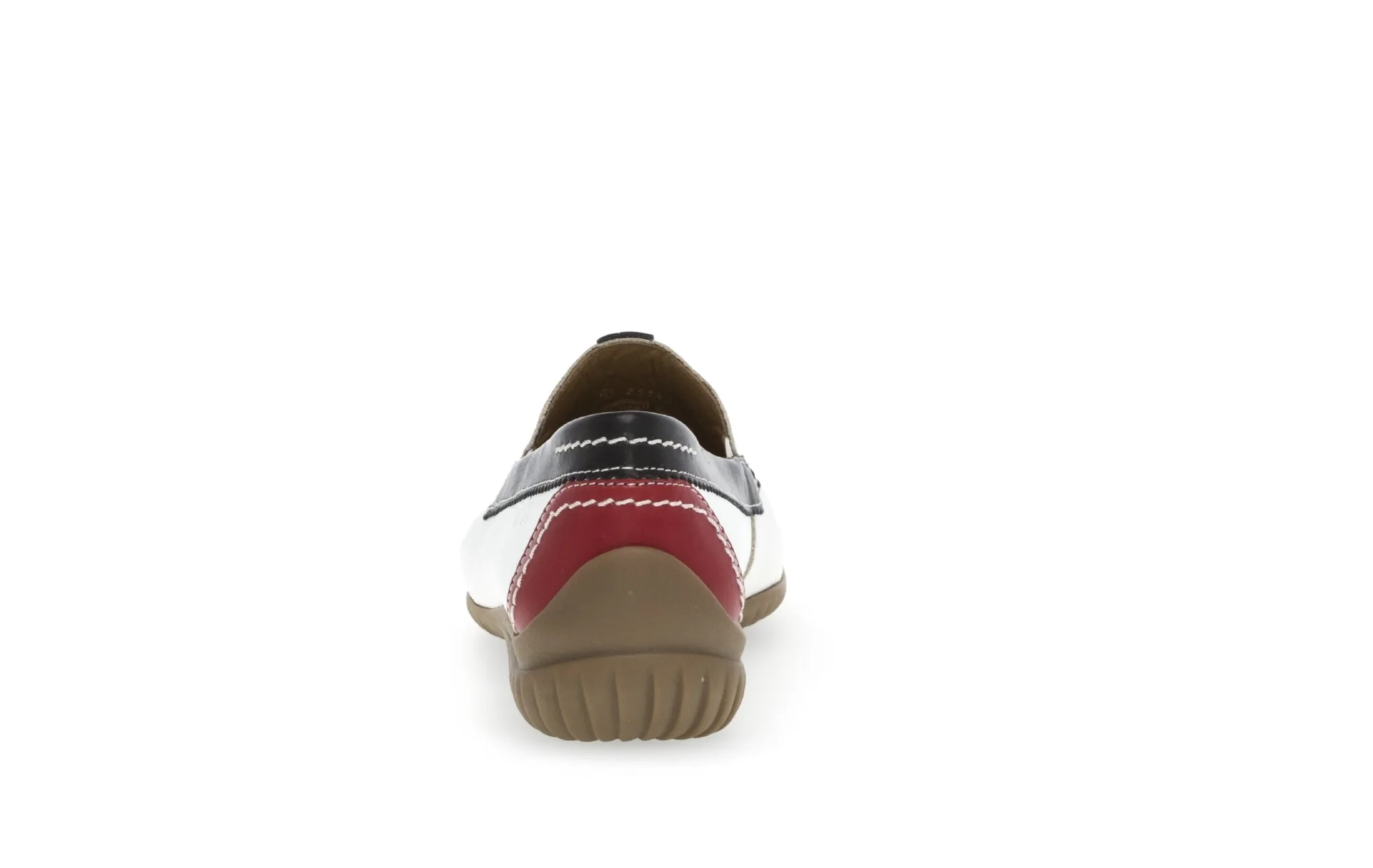 GABOR - 46.090.69 FLAT LOAFER - WHITE/NAVY/RED