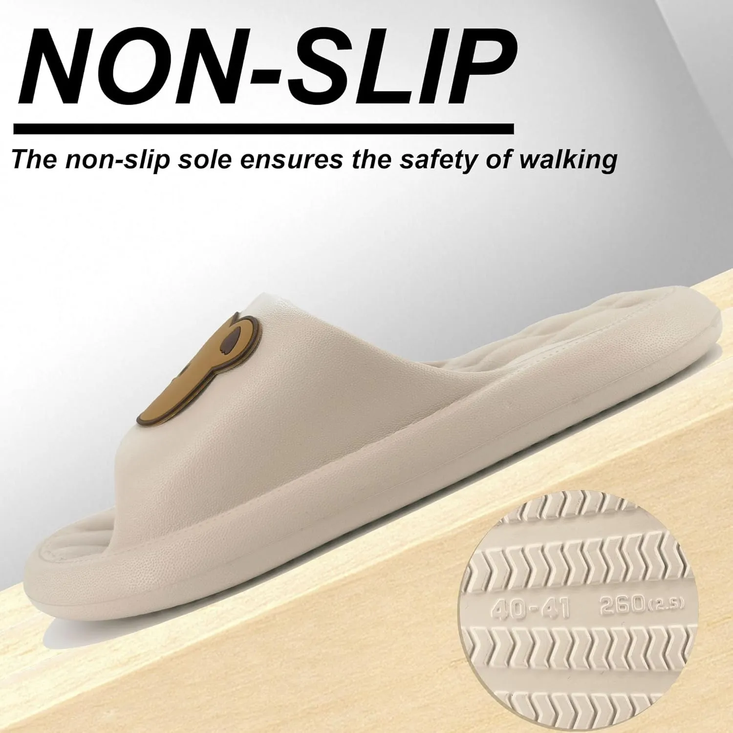 House Slides for Women Men Cloud Pillow Slippers Sandals, Non-Slip Shower Shoes, Cushioned Thick Sole Fit Bathroom Bedroom Pool Beach