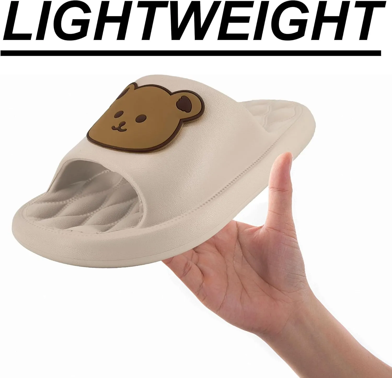House Slides for Women Men Cloud Pillow Slippers Sandals, Non-Slip Shower Shoes, Cushioned Thick Sole Fit Bathroom Bedroom Pool Beach