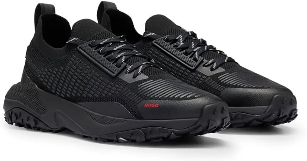 HUGO Men's GO1ST knpu sock trainers with chunky soles and distinctive branding size