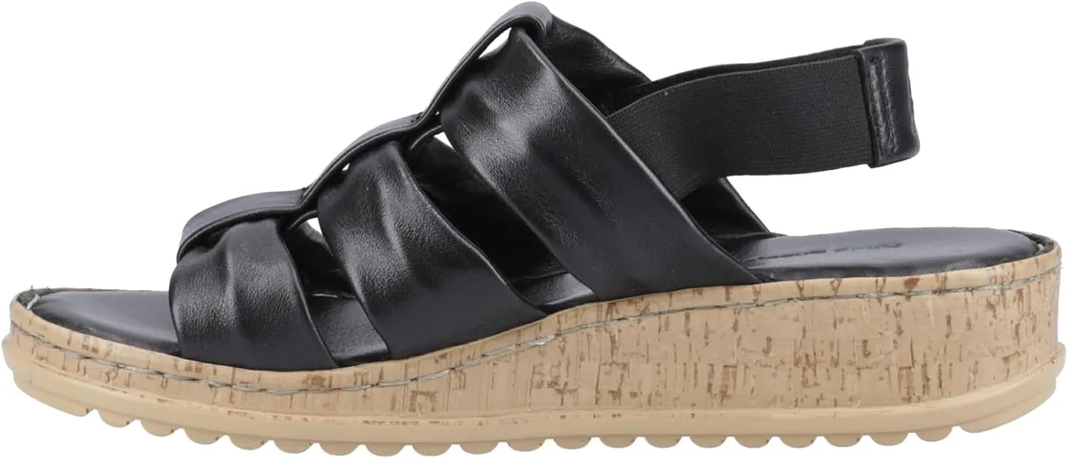 Hush Puppies Women's Eden Wide Fit, Black, 10