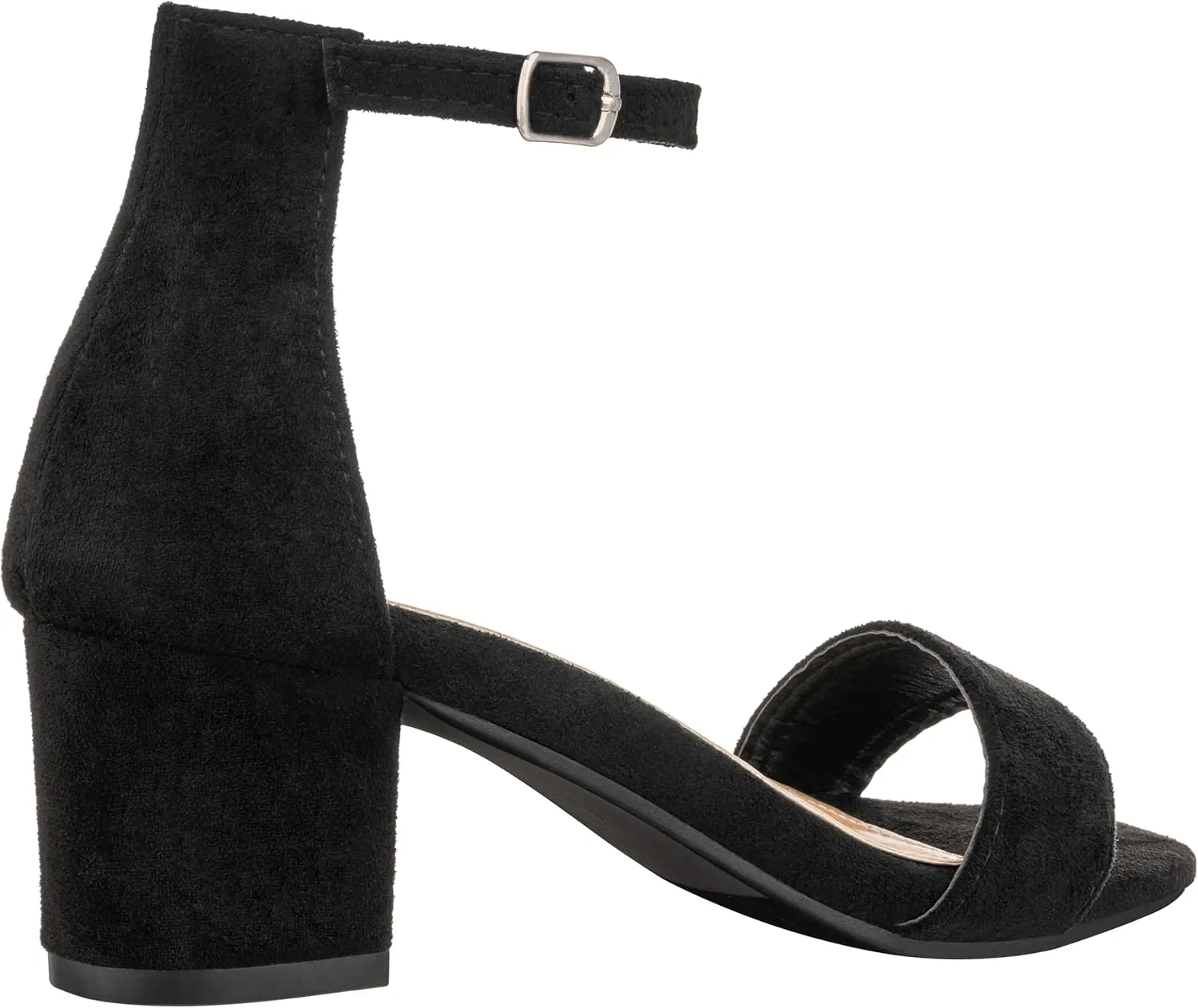 ILLUDE Women's Open Toe Ankle Strap Low Block Chunky Heels Sandals Party Dress Pumps Shoes