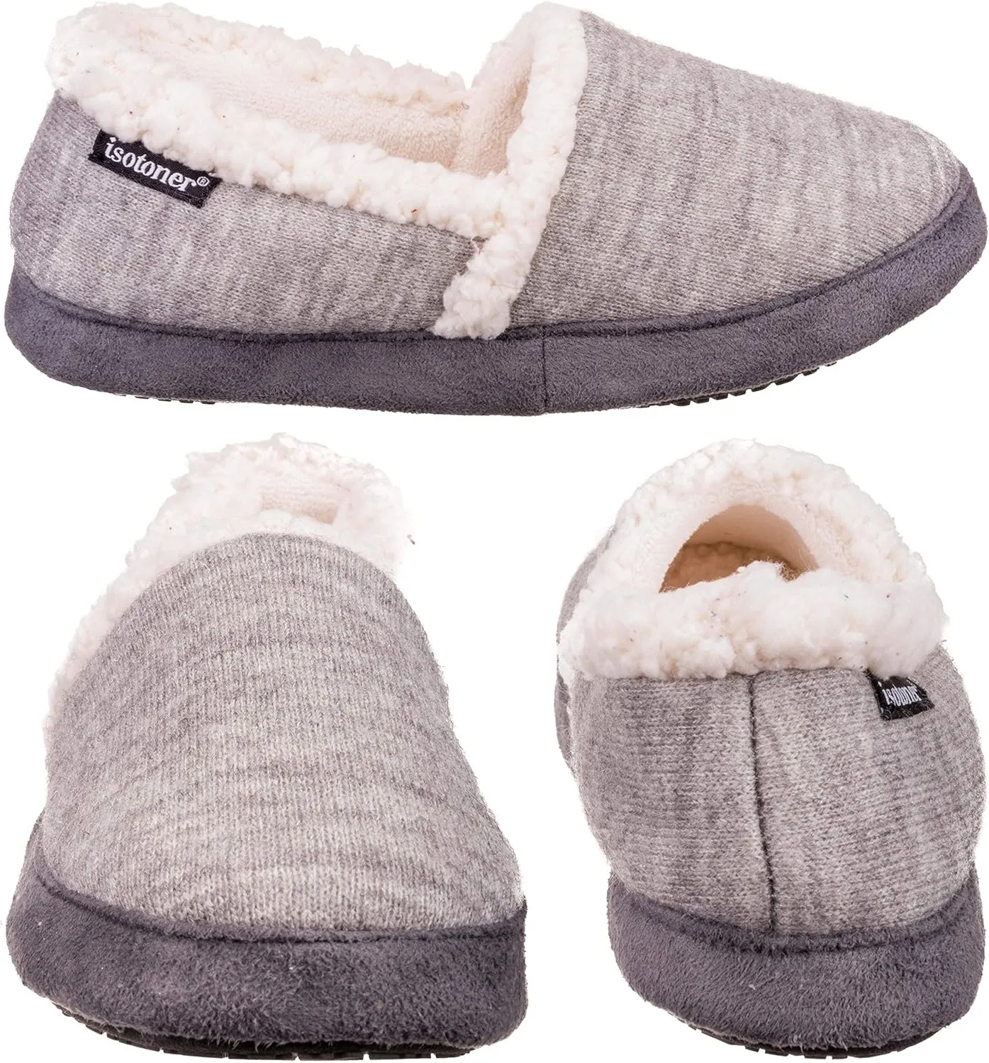 isotoner Marisol Microsuede Women's Slippers, Memory Foam, Indoor/Outdoor Sole