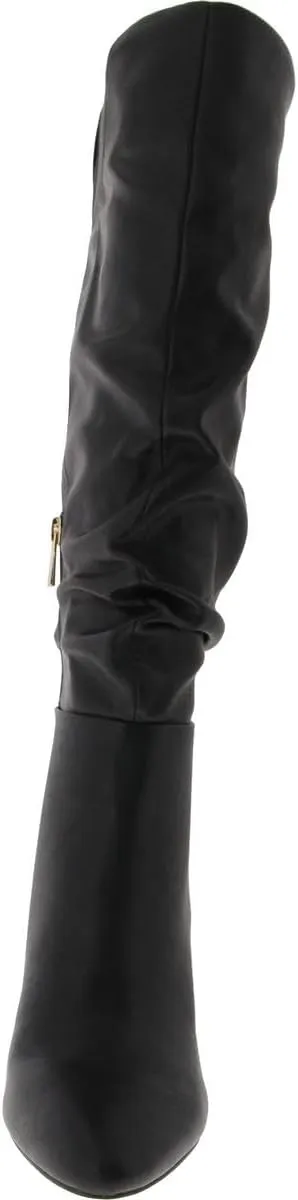 Jessica Simpson Womens MINERVA Faux Leather Cushioned Footbed Knee-High Boots