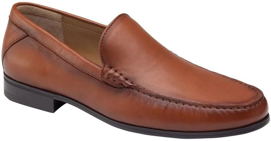 Johnston & Murphy Hawkins Venetian Cognac Glove Leather 11.5 W (EE)